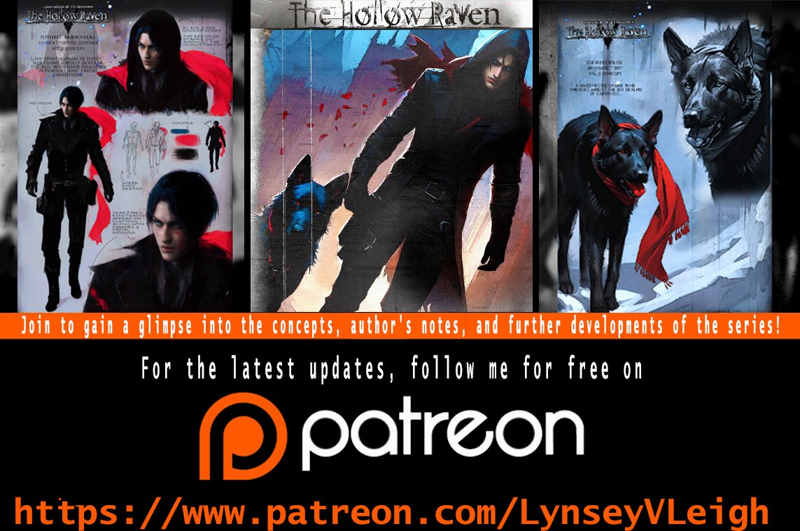 Follow me for free on @Patreon to get the latest updates on my #graphicnovel THE HOLLOW RAVEN! 🪶patreon.com/LynseyVLeigh Volume 1-2 are now available on @Indiegogo @kickstarter @fundmycomic 🪶fundmycomic.com/campaign/416/c… @promotecomics #indiecomics #thrillers #horror #comics #art