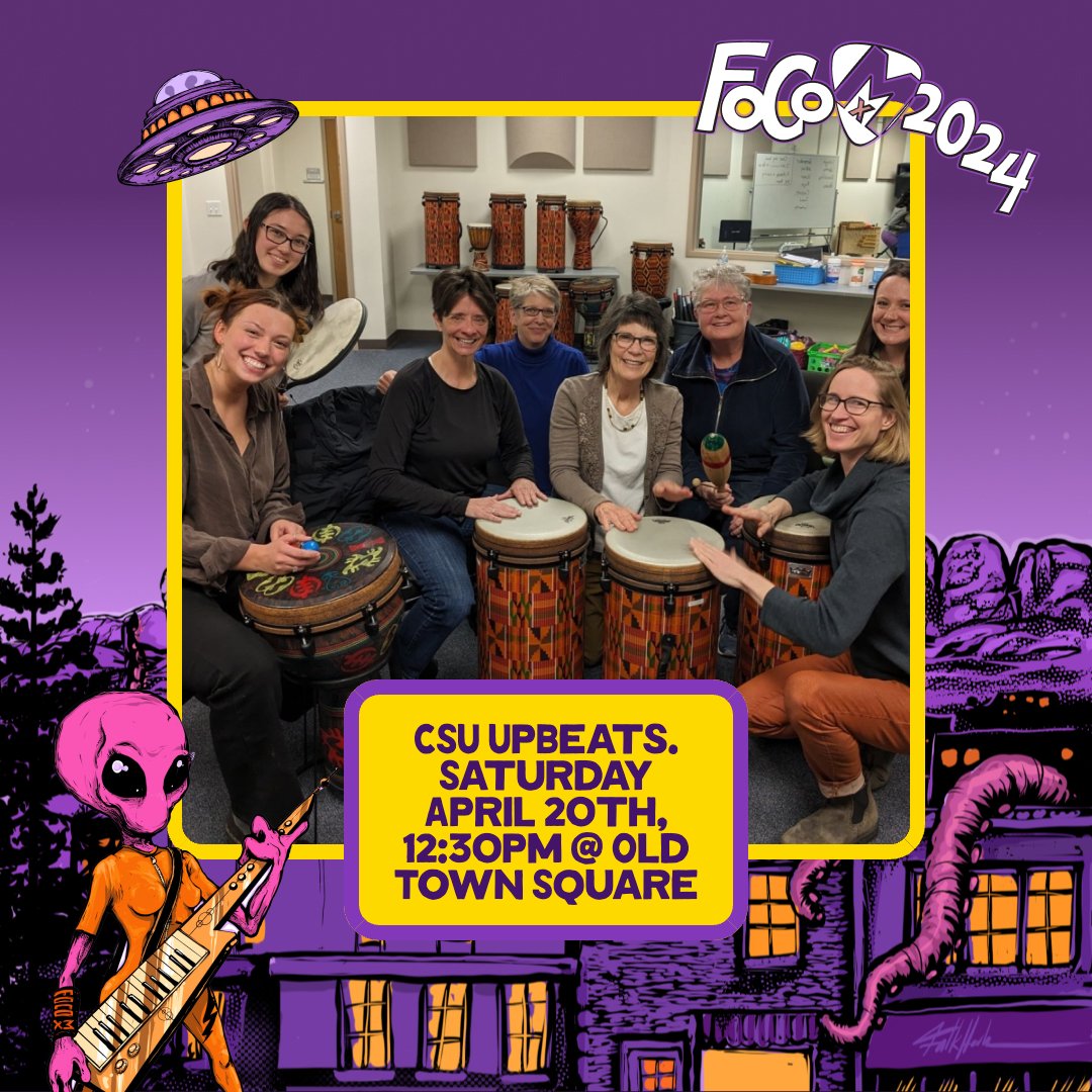Join us for interactive music to kick off Sat of FoCoMX in Old Town Square.