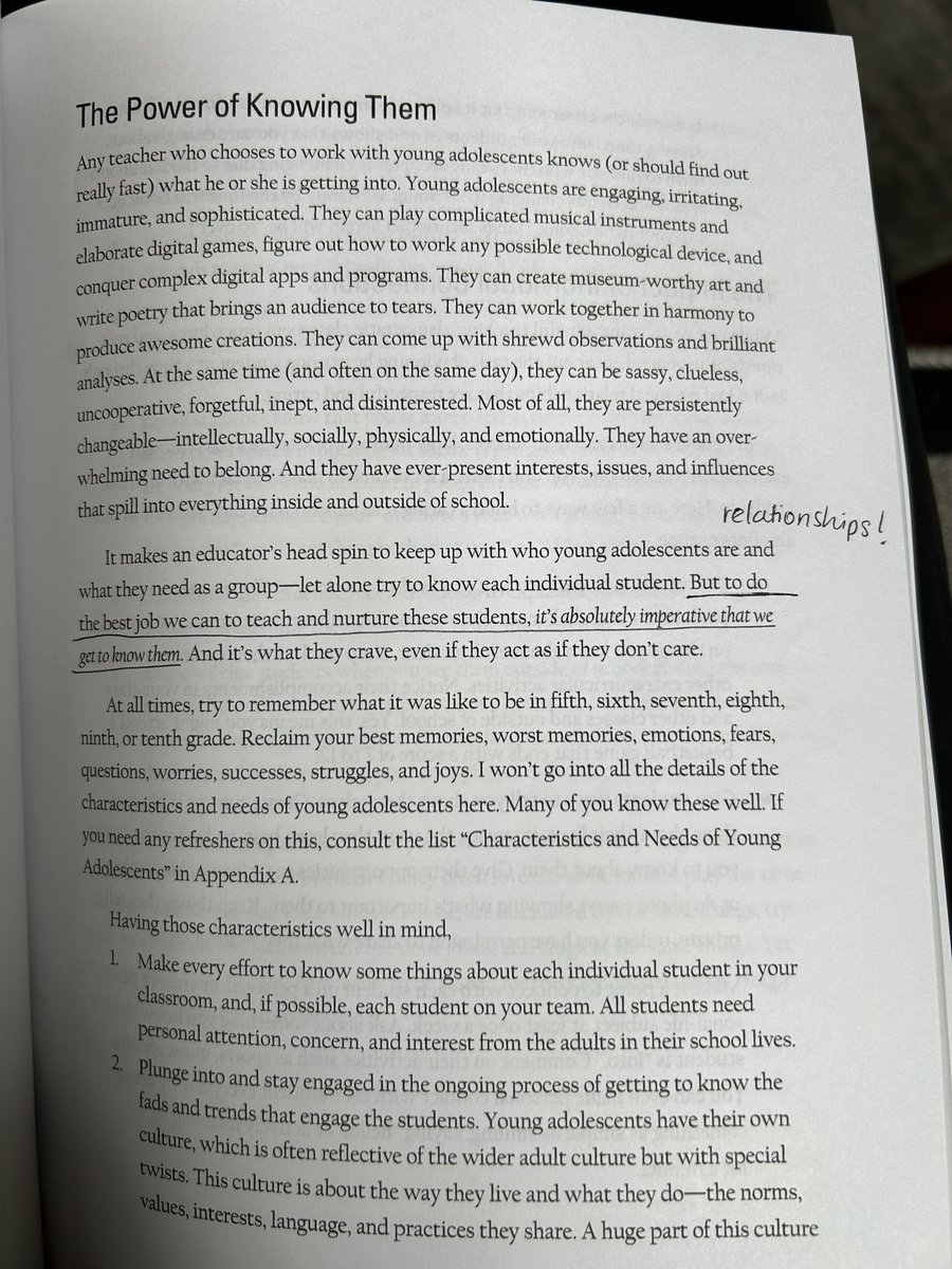 Scooped up this @AMLE gem at #NELMS24 thanks to @hawks_principal & it was a terrific spring break read! I love @JBerckemeyer & all his practical & relevant tips, his humor, & his important reminders to know your students well. Excited to share back at HMS! #relationshipsmatter