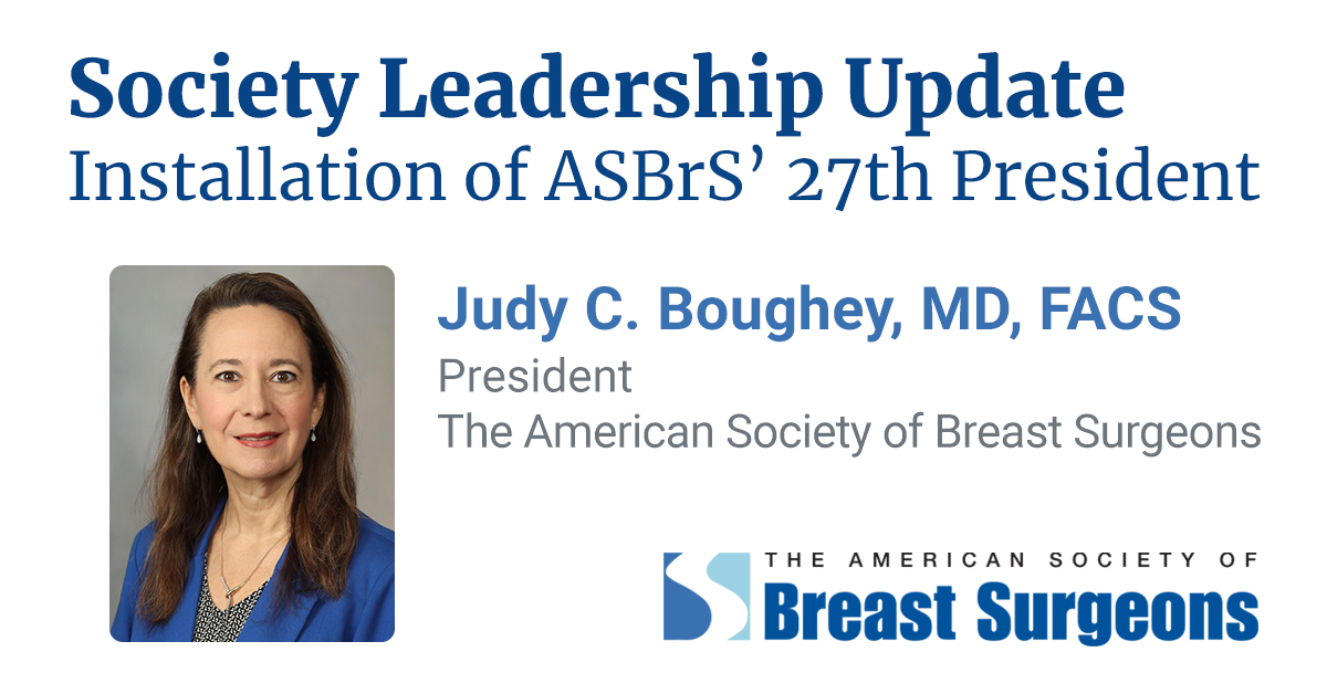 Judy C. Boughey, MD, FACS, installed as the Society's 27th President at today's annual business meeting. #ASBRS24 @MayoClinicSurg @MayoCancerCare