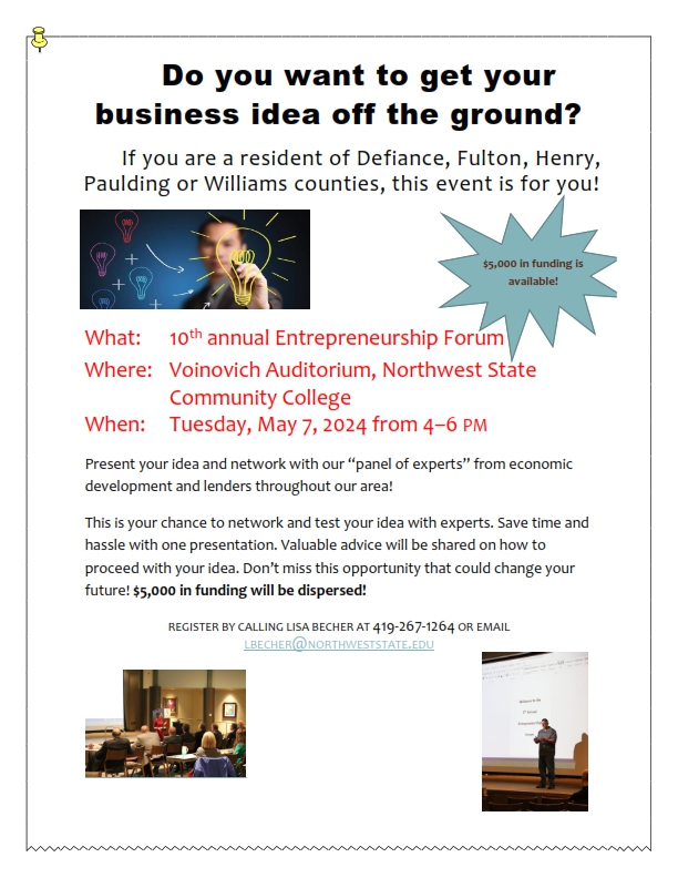 Have a business idea? Present it here! Get valuable feedback and a chance at funding. Registration is required.