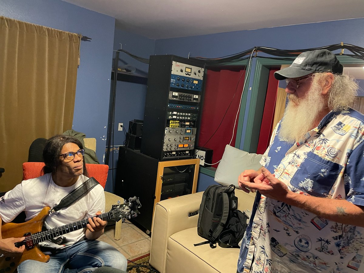 Yesterday in Austin, TX I recorded a track with @RayBensonAATW for his upcoming album. This is going to be a very special album, and let me be the first to predict a GRAMMY win. You'll see what I mean when you hear it!
