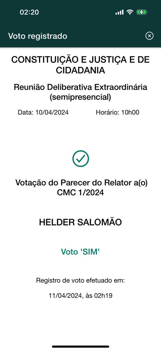 Meu voto na CCJC pela manutenção da prisão do deputado federal Chiquinho Brazão