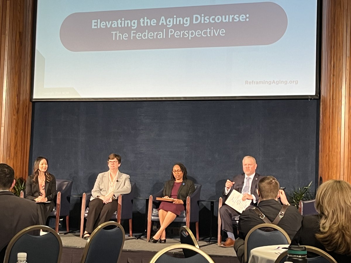 .@AtalayaSergi: 'Older people want to work with younger people. They want to have co-generational intergenerational interactions -- opportunities to work with each other to solve problems.' @ACLgov @HHSGov @Guidehouse @AmeriCorpsSr. With Yen Lin, Kari Benson, and Lance Robertson