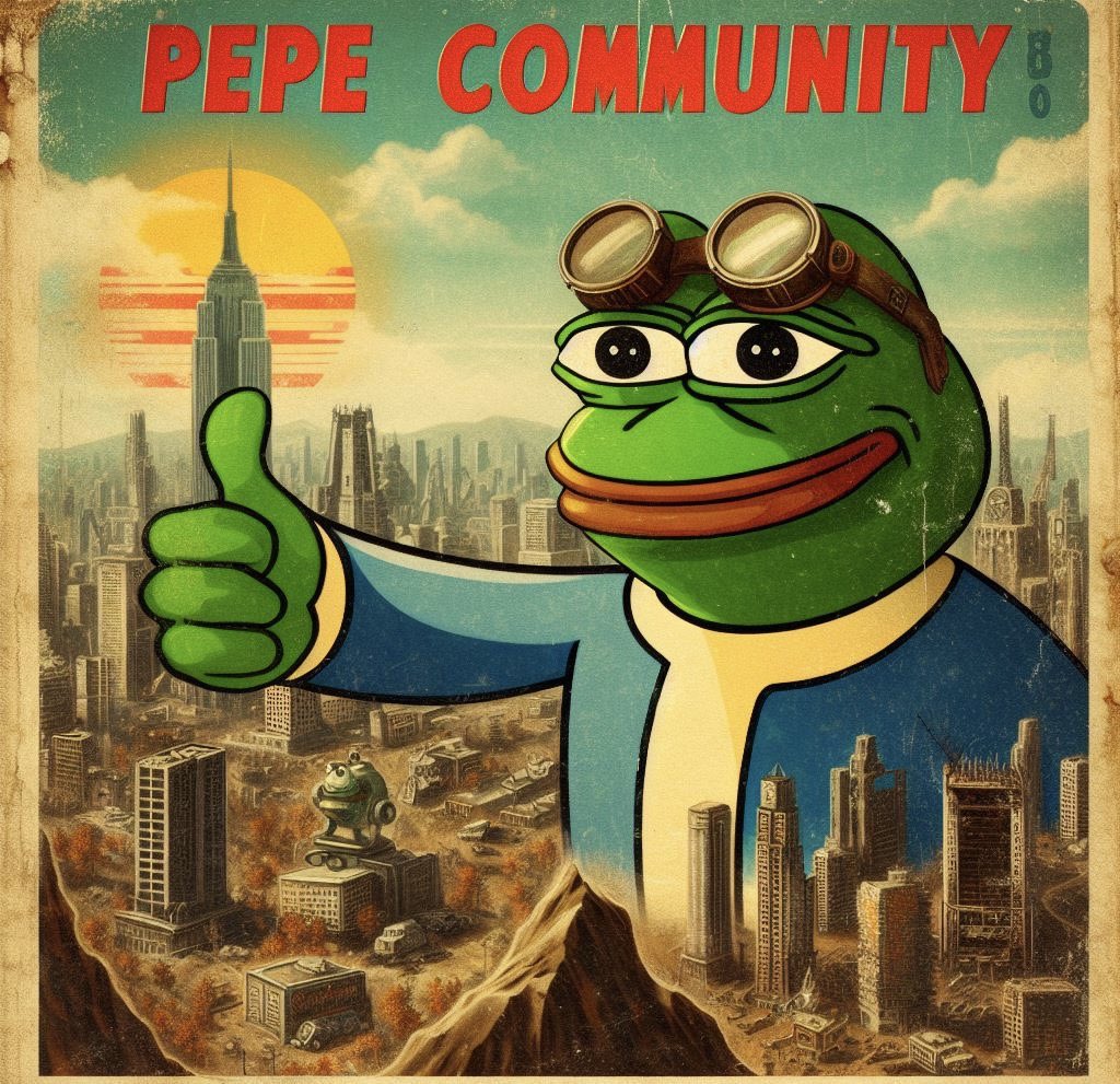 From the post-apocalyptic wasteland to the Pepeverse – Fallout meets the Pepe community! 🚀🐸 Excited to see the creative possibilities unfold. #Fallout #PepeCommunity #rarepepes #amazonprime #newseries