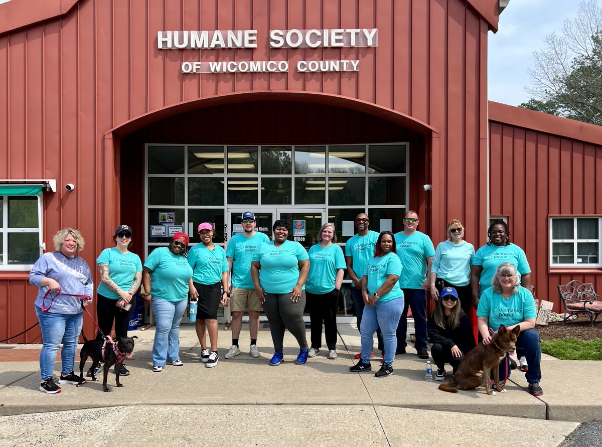 We kicked off #VolunteerMonth by walking all the dogs at @WicomicoHumane in Salisbury, MD! Thanks to the 25 employees who joined in to bring joy to our furry friends in need. We’re also keep the support going with our April donation drive for knuckle bones!