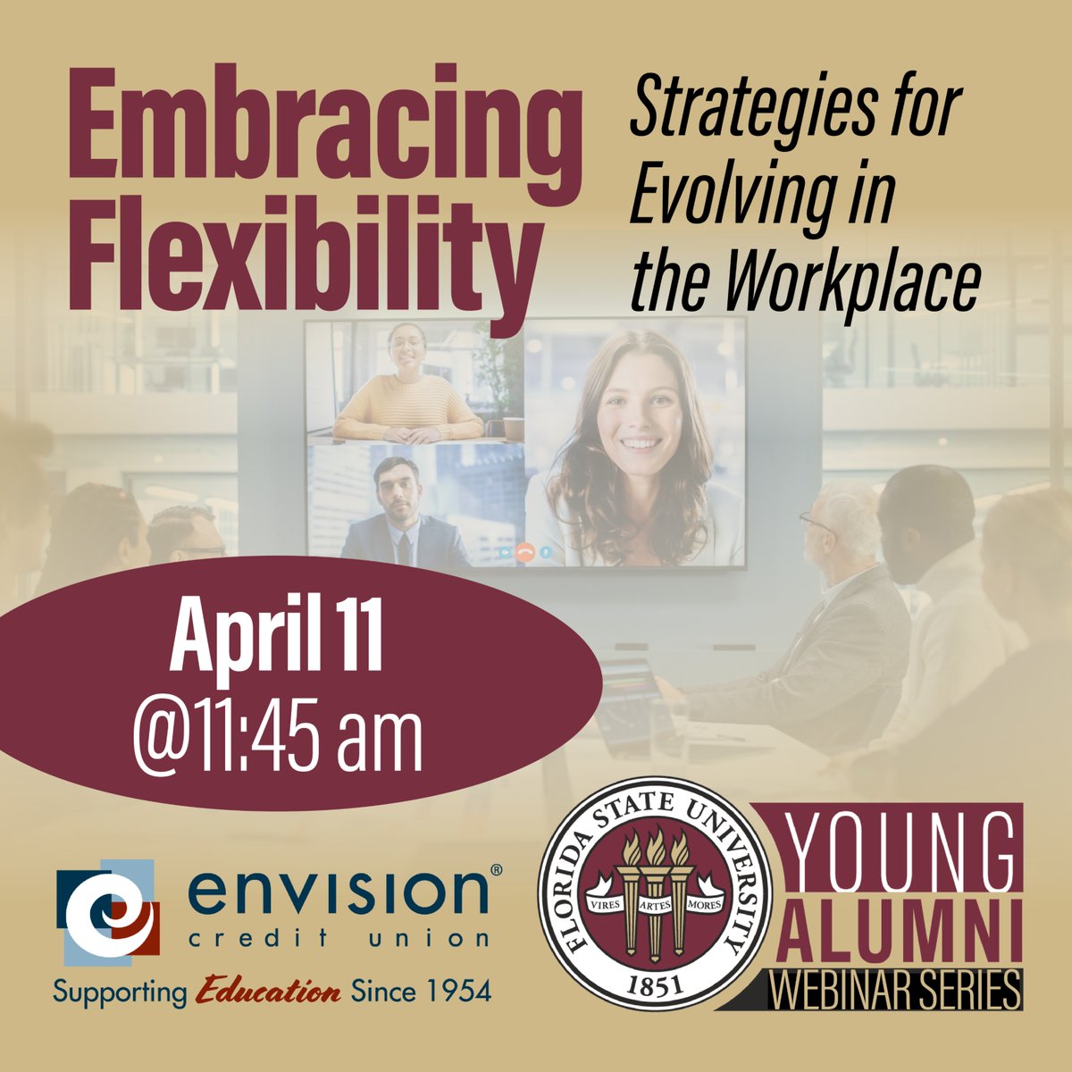 Join us tomorrow on Zoom for our webinar, Embracing Flexibility: Strategies for Evolving in the Workplace. This session is tailored to provide you with the essential skills and knowledge needed to thrive in the ever evolving career landscape. Register now: gonol.es/3TiZQWm