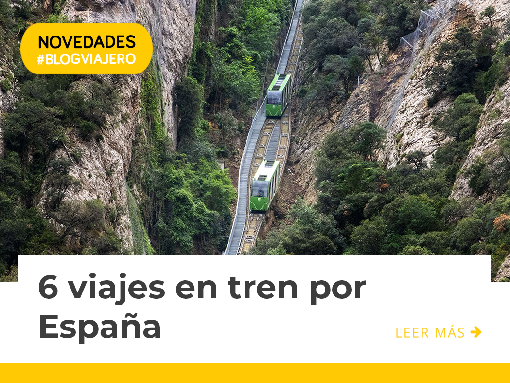 En nuestro #BlogViajero te traemos 6 trayectos por España en #tren con los que descubrirás paisajes sorprendentes y viajarás al pasado mirando por la ventanilla. ¿Nos acompañas? 😊💛 👉 bit.ly/43PIPH7