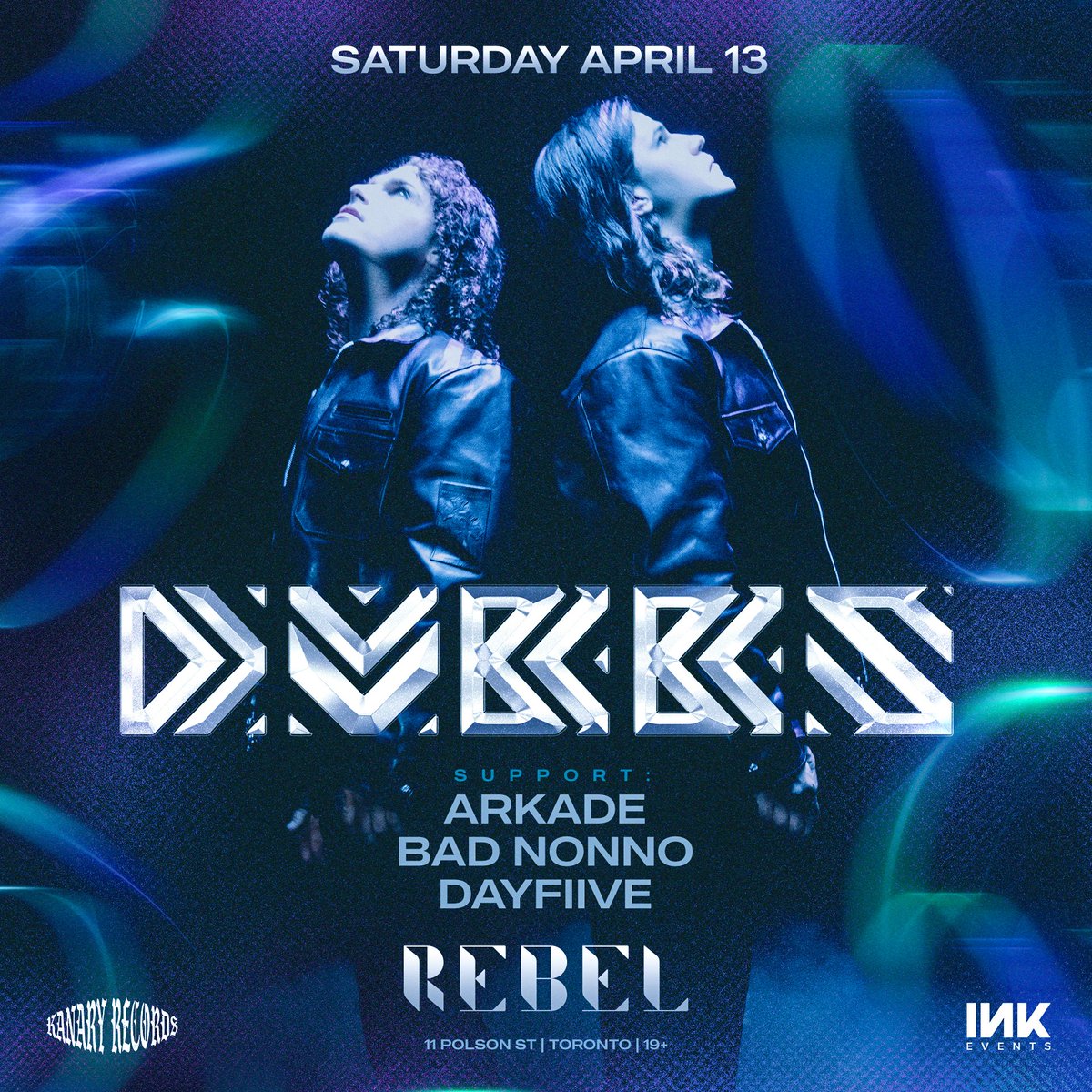 The Canadian brotherly DJ/producer duo @DVBBS are back for a special hometown set at @rebel_toronto - April 13th! Buy your tickets TODAY via 👉 inktickets.com⁣ They tour around the world and now they’re coming back to where it all began. 🇨🇦