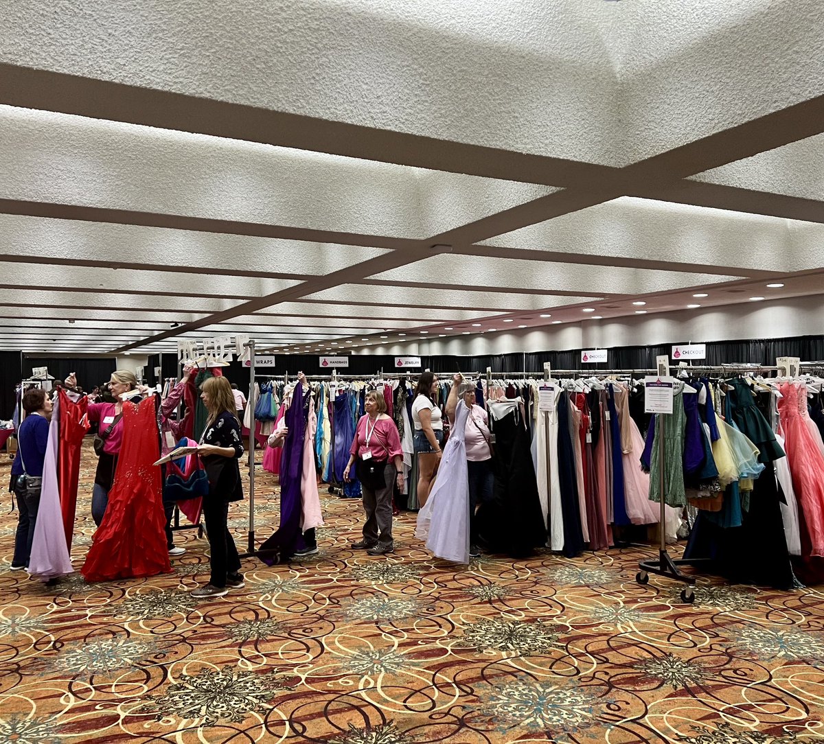 Gowns for Prom 2024 ✨👗👠 Hundreds of WNY students have been making their way to the @BFLOconvention to select a prom gown at NO COST! If you know someone who needs a gown, encourage them to sign up for a time slot at gownsforprom.com! #buffalony #promseason #prom