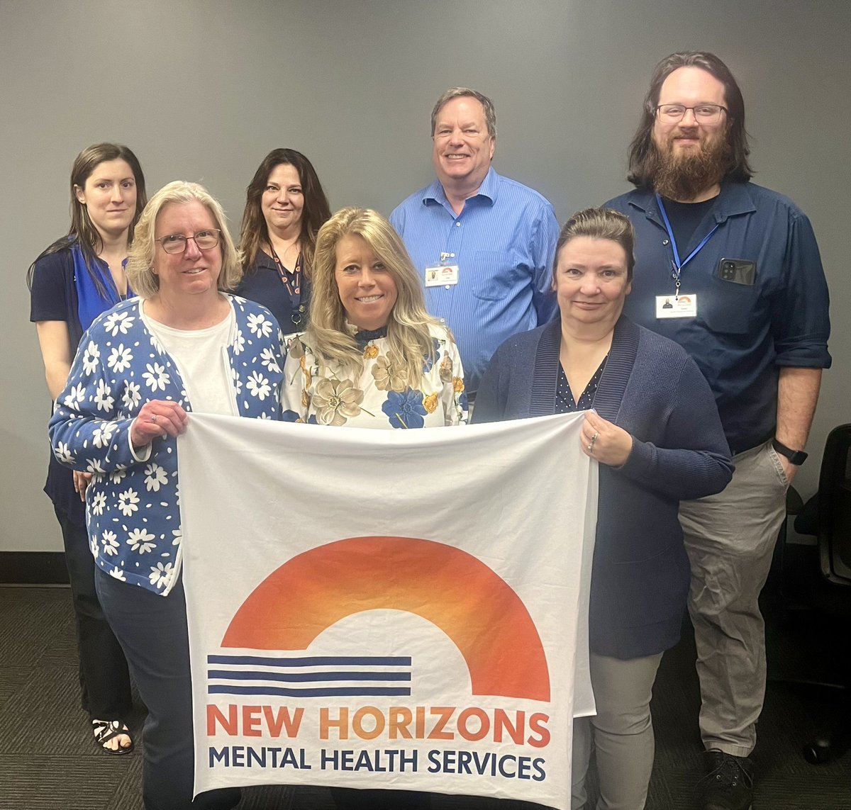 New Horizons wear blue for Child Abuse Prevention! #ohiowearsblue2024 #ChildAbusePreventionMonth #wearblue4kids