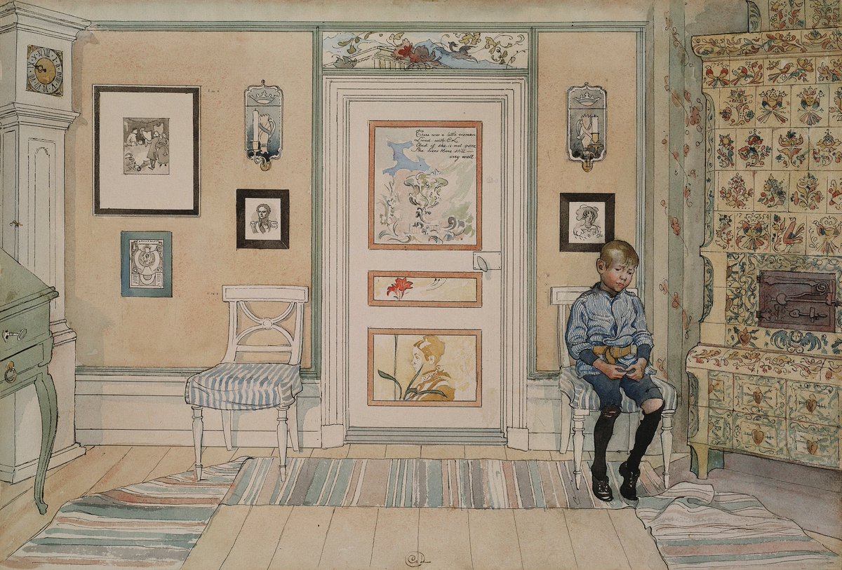 In the Corner. From A Home by Carl Larsson, 1895.