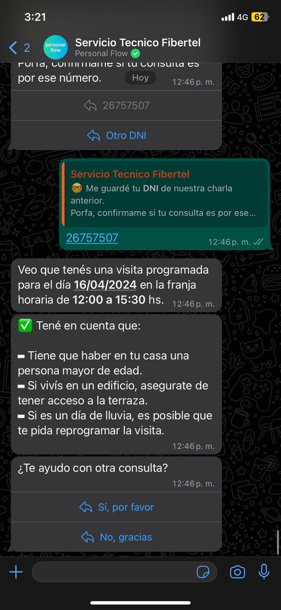 Ya que dicen ser empresa sería <a href="/PersonalFlow_At/">Personal Flow Ayuda</a> y <a href="/SerCablevision/">Cablevision Fibertel</a> necesito que se haga responsable del pésimo trato que tienen con los clientes. A las pruebas me remito.