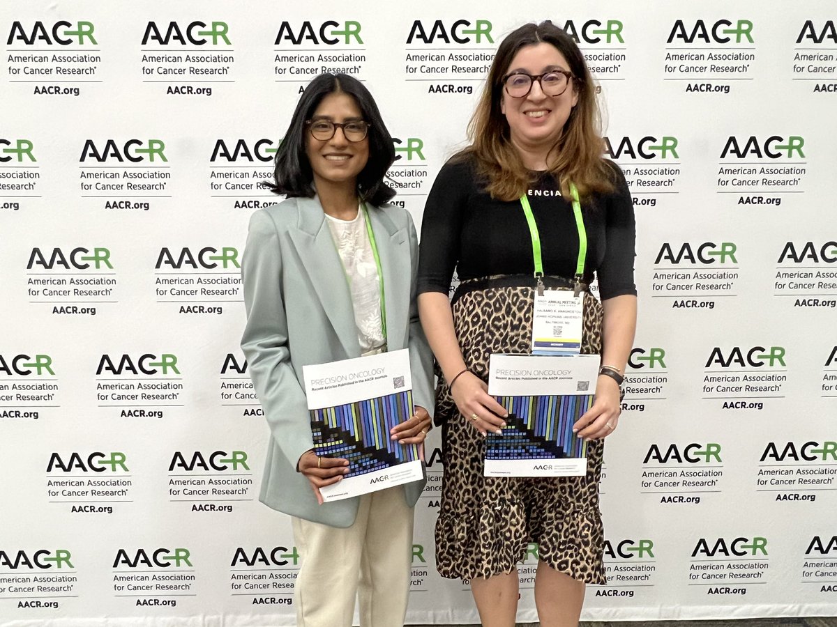 Wonderful to see our #liquidbiopsies research highlighted in the #AACR24 #precisiononcology special series! 

Read the open access @CCR_AACR study: aacrjournals.org/clincancerres/…

@AACR @HopkinsThoracic @HopkinsMedicine @LavanyaSivapal1 @josephcmurray