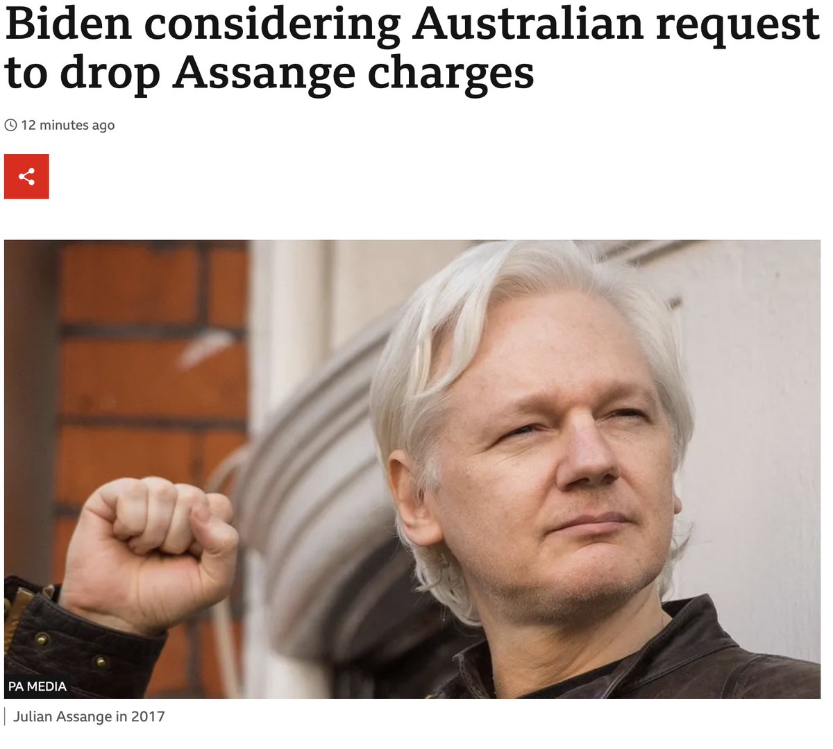 #Assange5YearsInBelmarsh 
Biden's cheap gaslighting..