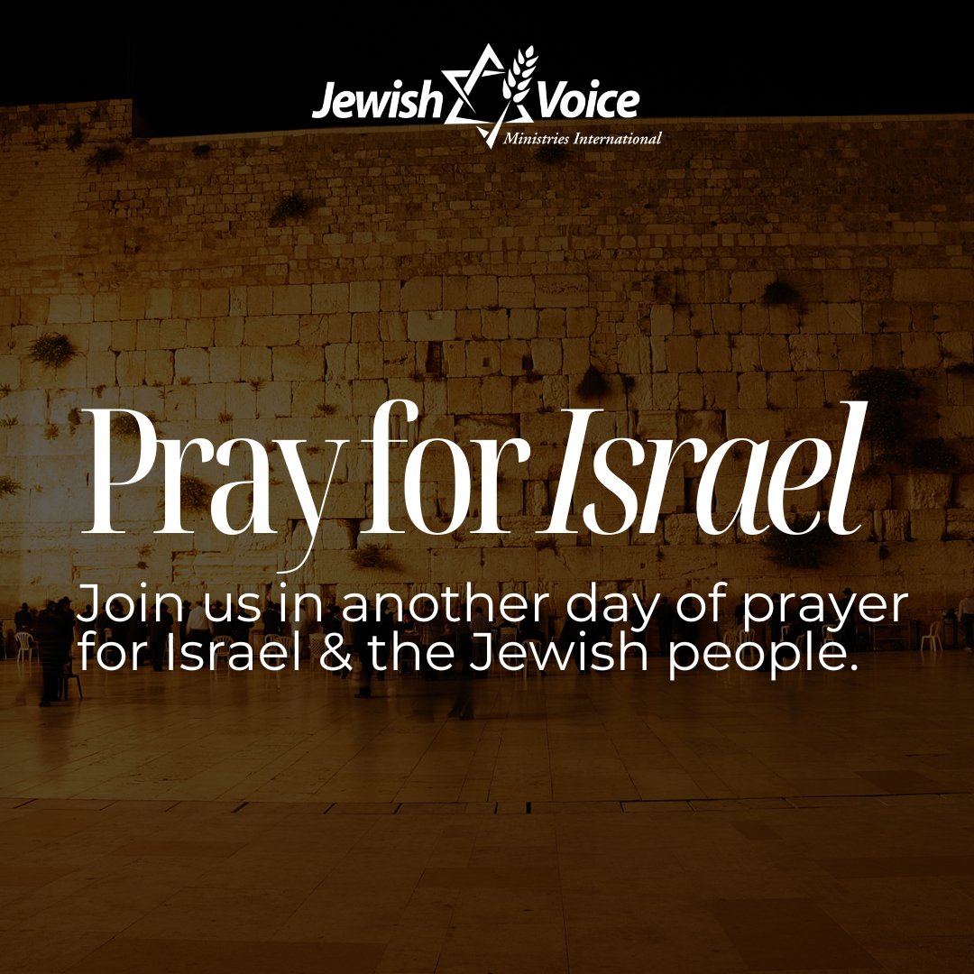 You know the drill, folks! Leave us a comment & let us know if you #PrayedForIsrael today! ​🙏

Thank you all for keeping the prayer going!​

#JewishVoice #Israel #BlessIsrael #PrayForIsrael #Prayer #StandWithIsrael #StandForIsrael #NeverAgainIsNow #StillStandingWithIsrael
