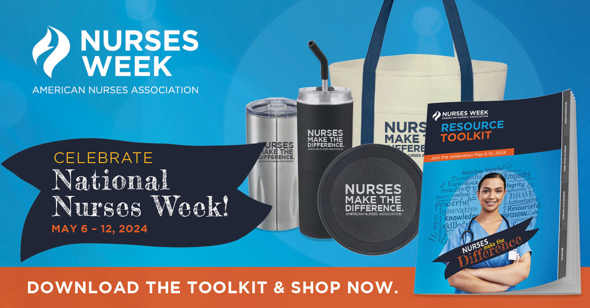 This Nurses Week, show the nurses in your organization how much you appreciate them. ANA’s free Nurses Week Toolkit has templates & logos, celebration ideas, & creative ways to show your gratitude, engage your community, promote self-care resources & more! ow.ly/w9He50Rcvxo