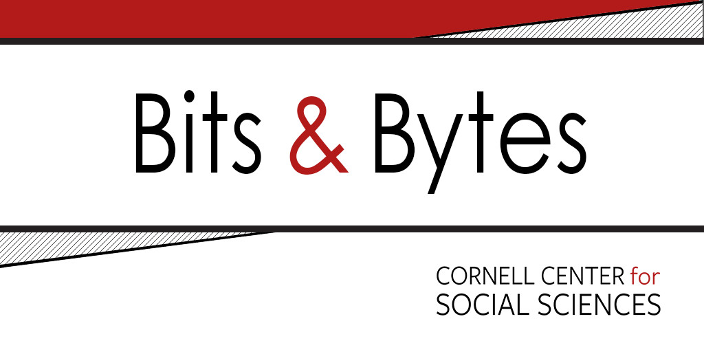 Apply for funding for external grants, access Kilts-Nielsen marketing data, hire a grant writer, explore cloud computing solutions, and more opportunities in the social sciences at #Cornell! Read the April edition of @CornellCCSS' Bits & Bytes newsletter: conta.cc/4acmdD2