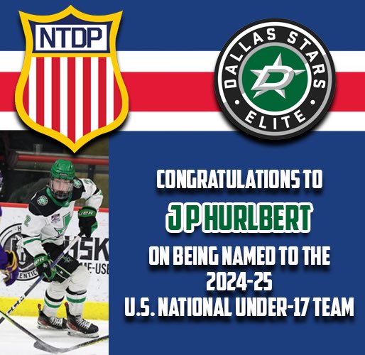 Congratulations to 16U JP Hurlbert on his selection to the 2024-25 US National Team! 🇺🇸💚🖤🇺🇸

#gostarselite #elitedna #GreenHelmets