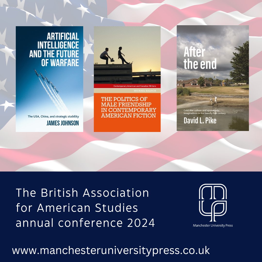 Hello👋to everyone attending the last day of #BAAS2024 @OfficialBAAS Don't forget to visit our reading list to discover new and bestselling books👇 manchesteruniversitypress.co.uk/blog/2024/03/1… Have an idea for a proposal? Schedule a meeting with Commissioning Editor, Michelle Houston @houston_ml