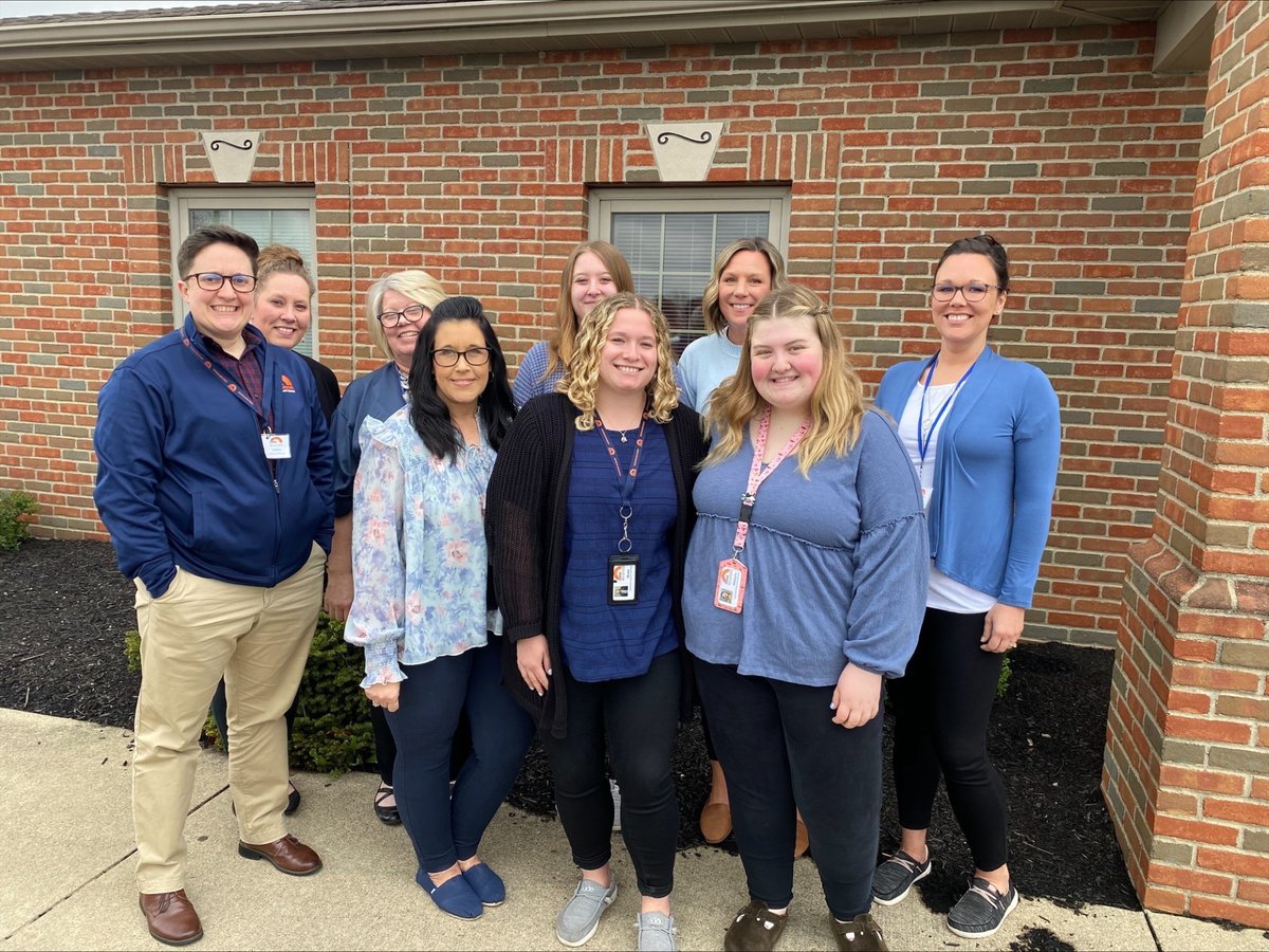New Horizons Mental Health Services staff wearing their blue! #ohiowearsblue2024 #ChildAbusePreventionMonth #WearBlue4Kids