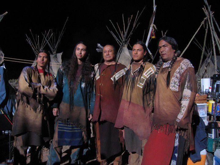 The legendary photo of five famous native actors together David Midthunder Tatanka Means Russell Means Eddie Spears Eric Schweig