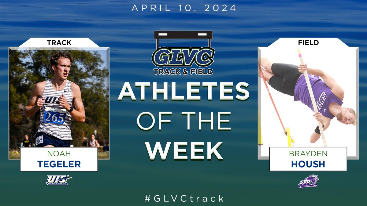 🎽 #GLVCtrack & Field MEN'S WEEKLY AWARDS TRACK: Noah Tegeler | @UISAthletics FIELD: Brayden Housh | @sbubearcats 🔗 GLVCsports.com/AOTWmOTF