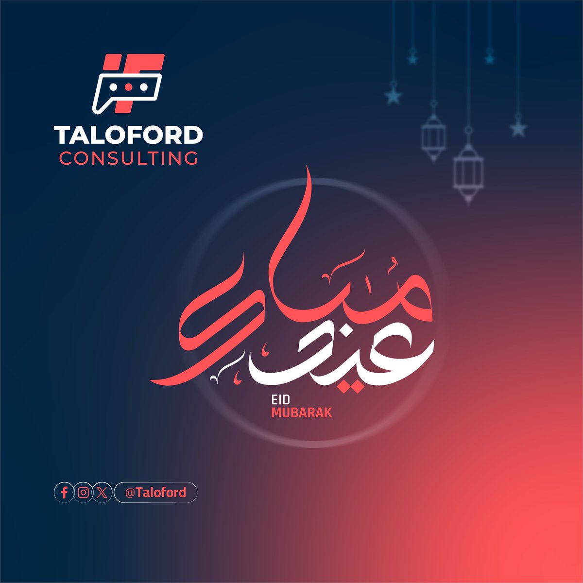 taloford's tweet photo. #EidMubarak!

As we celebrate #EidAlFitr2024, let us express gratitude to Allah for the guidance during Ramadan and remember to spread kindness and compassion to those around us.

May the #Eid occasion bring peace &amp; prosperity to our homes! 

#Consulting4Change #Taloford #Somalia https://t.co/U9bNOfNd2d