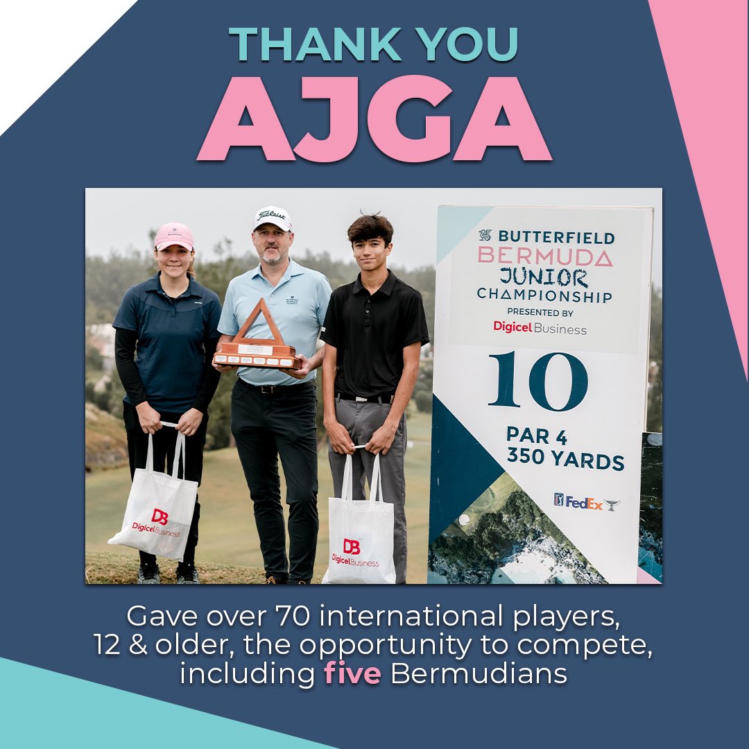 With a combination of different initiatives, the Butterfield Bermuda Championship generated over $1.1 million in charitable impact this year! ⛳️ The balance of charitable dollars will be donated to the growth of junior golf in Bermuda with the help of @BdaGolf ‼️