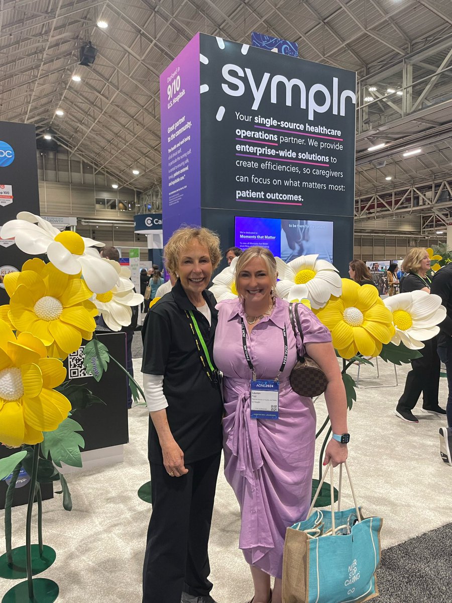 It’s not very often you get to be in the presence of nursing royalty…someone who made such an impression on you that you remember those lessons that they taught you 2 decades ago! For me that was #karlenekerfoot Saw her @tweetAONL #aonl2024 @symplr #servantleader