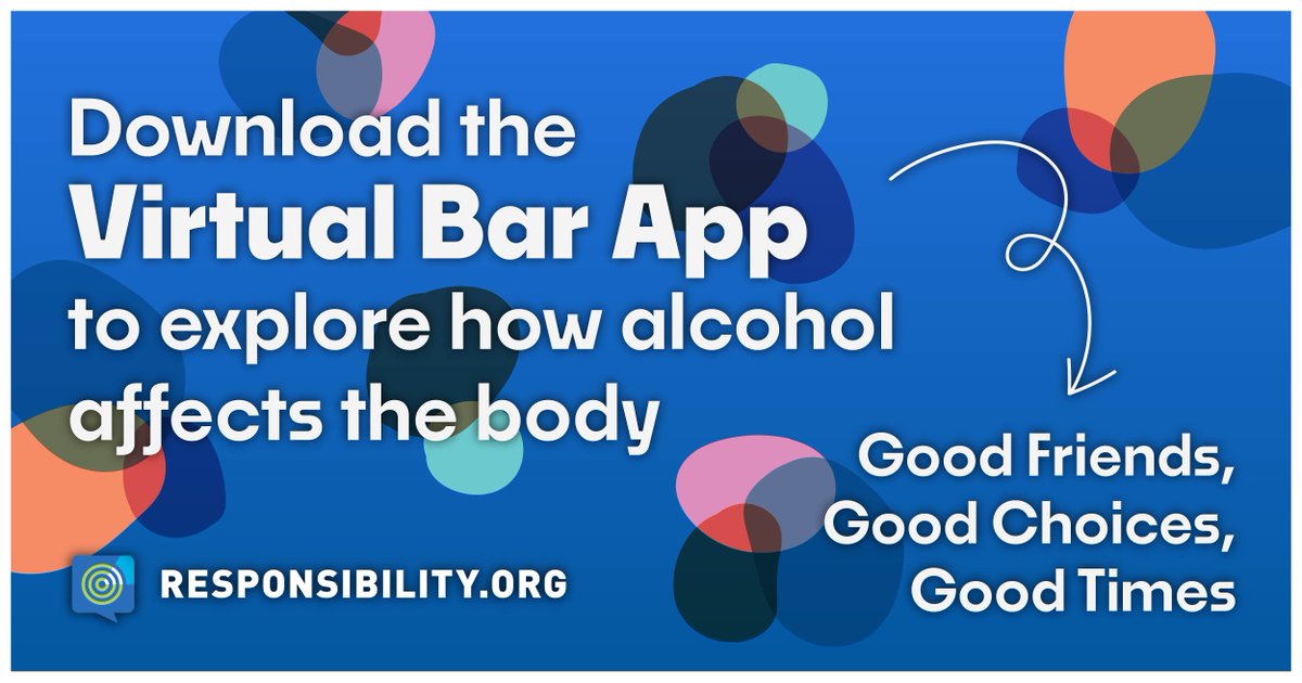 It’s #AlcoholResponsibilityMonth! 

Before you drink, plan ahead by using our #VirtualBar app📲 to safely explore how alcohol affects the body: bit.ly/2XcCKmF #GoodFriendsGoodChoicesGoodTimes #EnjoyResponsibly