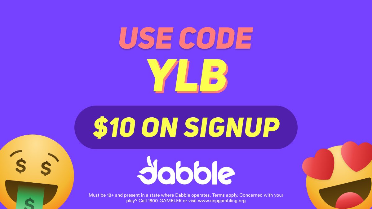 Join @DabbleFantasy & Use my code below dabble.onelink.me/Z9px/fib4b0h1 👌🏾Let’s Get this Money #NBA #MLB #NHL #NFL