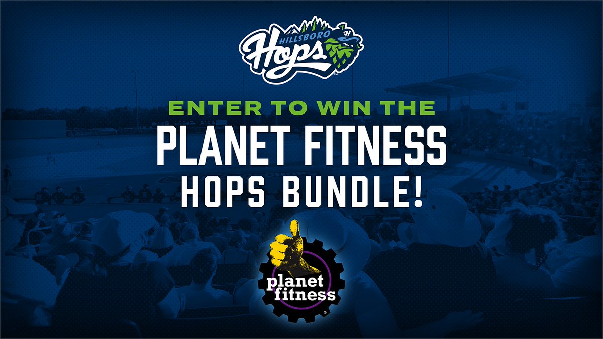 Sweepstake Alert*** All Hops fans have a chance to enter to win a Planet Fitness 1-year membership Black Card as well as 4 Hops Legend’s Club Tickets. Follow the below link to enter! milb.com/hillsboro/fans…