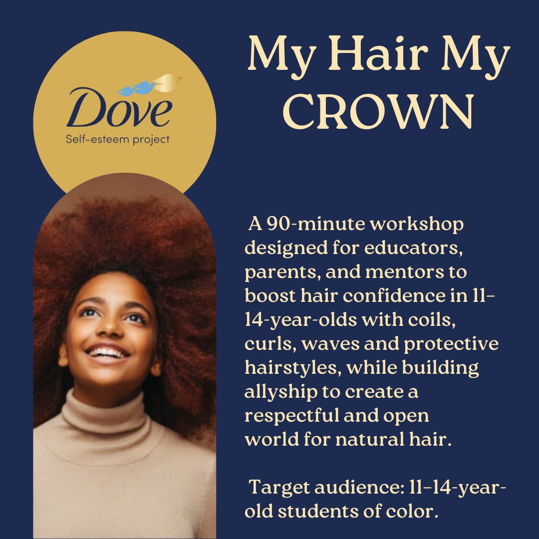 👋🏾Calling all educators and mentors! Want to boost hair confidence in 11-14 year olds with coils, waves and protective styles? Check out this link shorturl.at/eQXY8 #DoveSelfEsteemProject  #DovePartner #scchat #MyHairMyCROWN