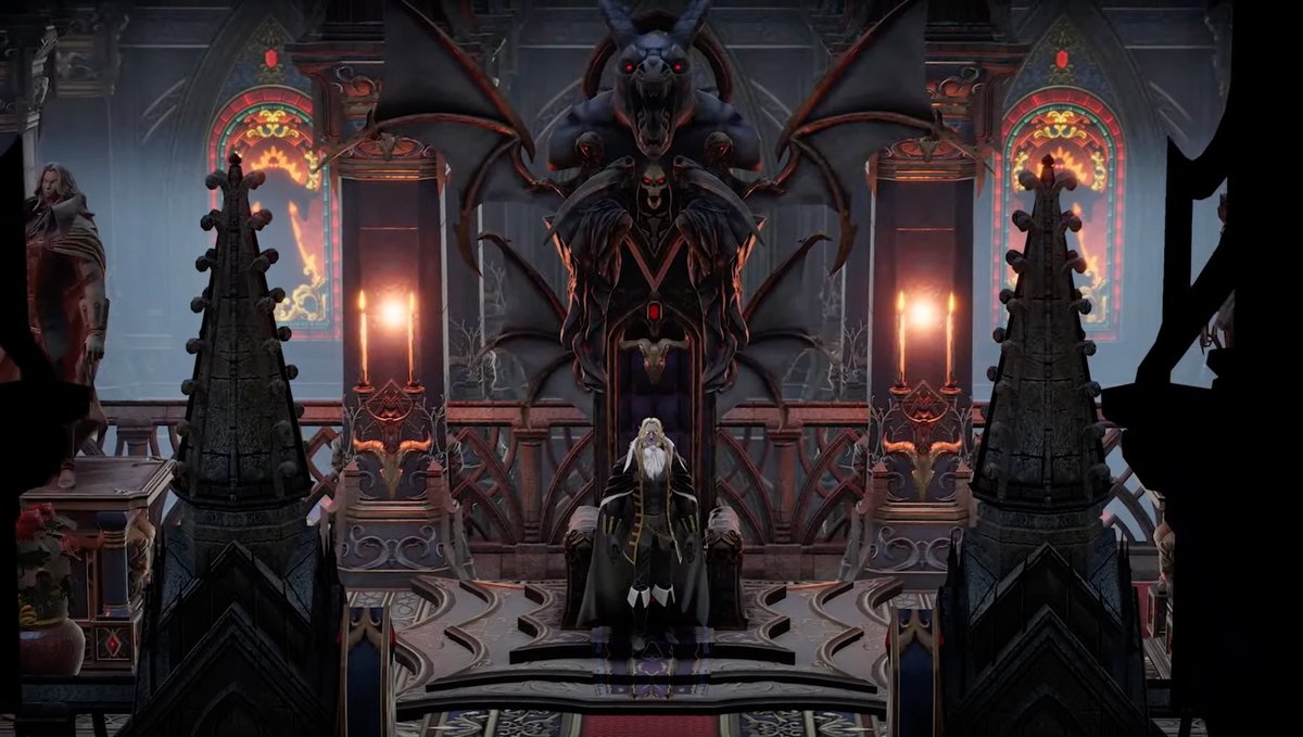 V Rising is getting Castlevania DLC where you can dress like Alucard and fight Simon Belmont on PC next month. It's also coming to PS5 when V Rising launches there later this year. bit.ly/4awjZhS