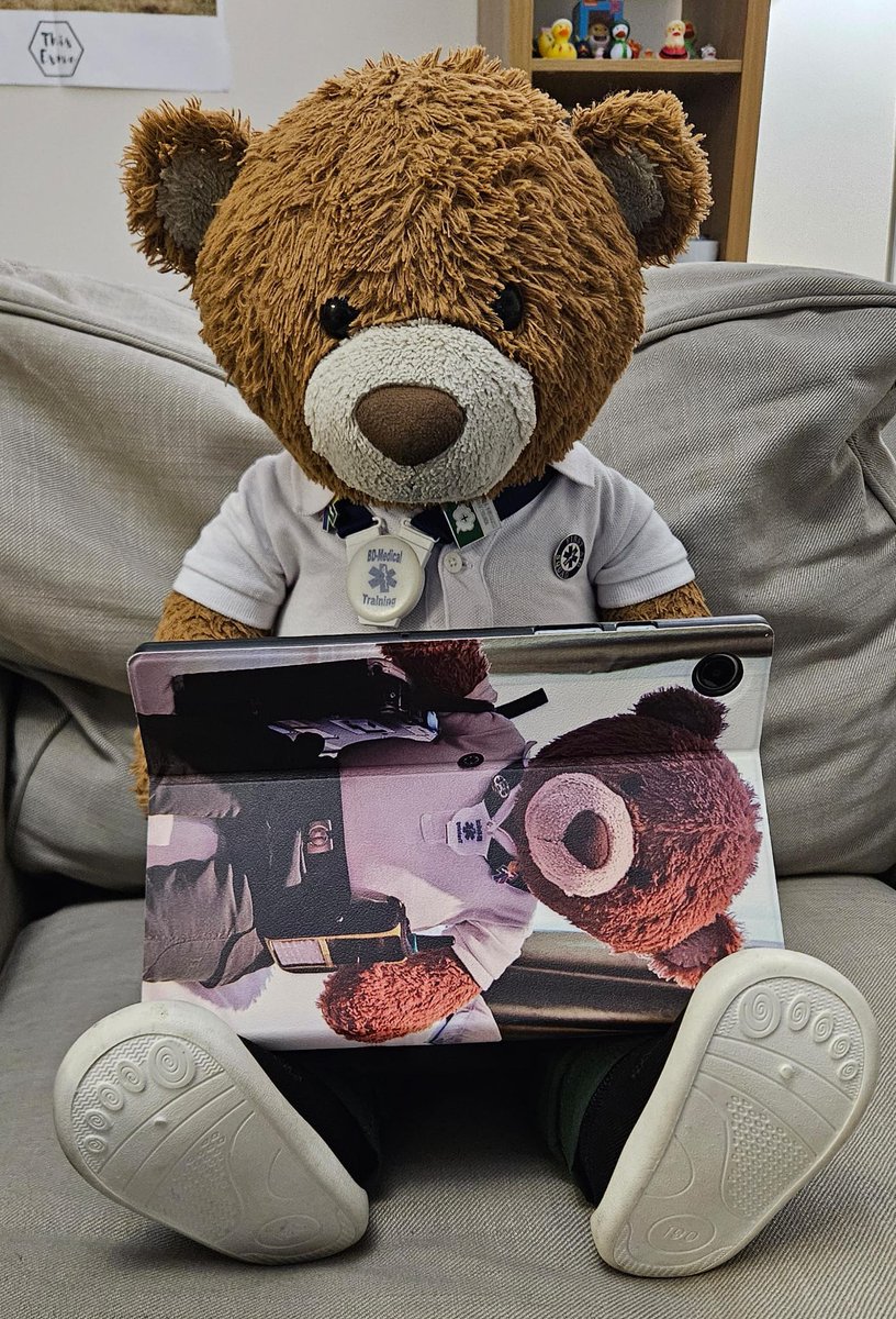 Finishing off my paperwork from the last couple of days #teachingyoutosavelives, just passed all my students after marking their exams! *happy ears* #bearswithjobs