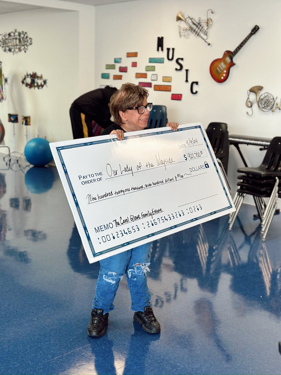 OurLadyWayside's tweet photo. Yesterday was a day full of gratitude! Carol Glowe worked hard her whole life, lived simply, and saved enough to give 10 area charities nearly $1 million each after she passed away – including Our Lady of the Wayside. To read the full story: https://t.co/zHvHsD7PGL https://t.co/zYNP9JTe0r