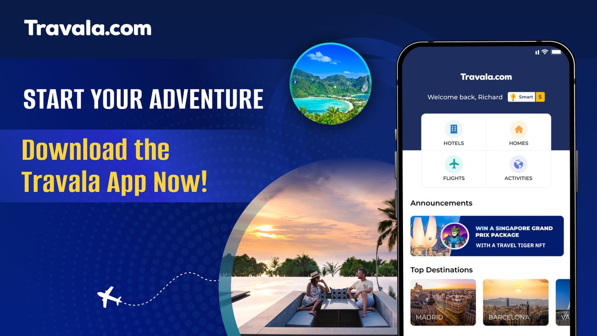 Transform your travel experience with the #Travala App! 🌟📱 Instantly book hotels, flights and fun activities 🌍 Access special mobile deals, and enjoy payment freedom with crypto! Download today! travala.com/app