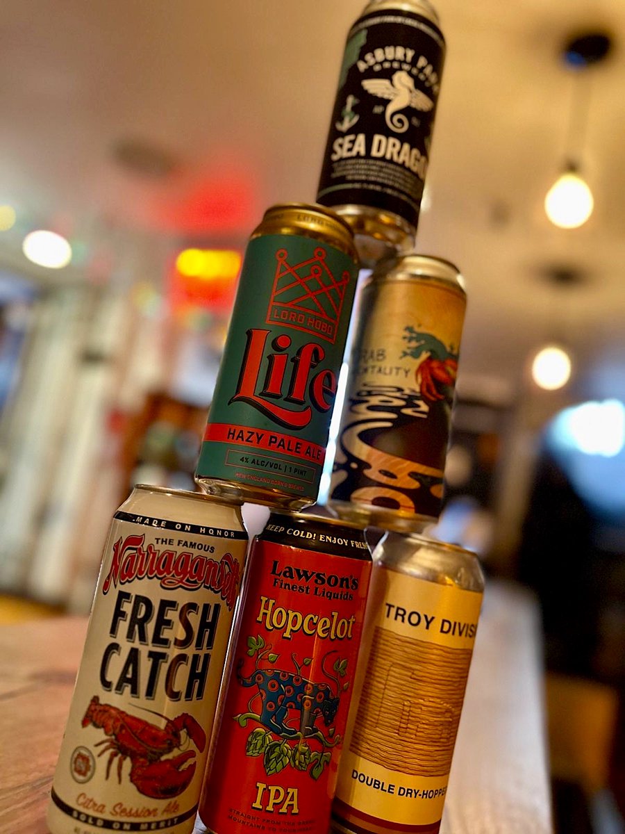 FRESH CANS for this week! Come try 'em... WE OPEN AT 3PM Sea Dragon by Asbury Park Brewery, Life by Lord Hobo, Crab Mentality by Twin Elephant, Fresh Catch by Narragansett, Hopcelot by Lawson's Finest Liquids, & Troy Division by Rare Form! #gebhardsbeerculture