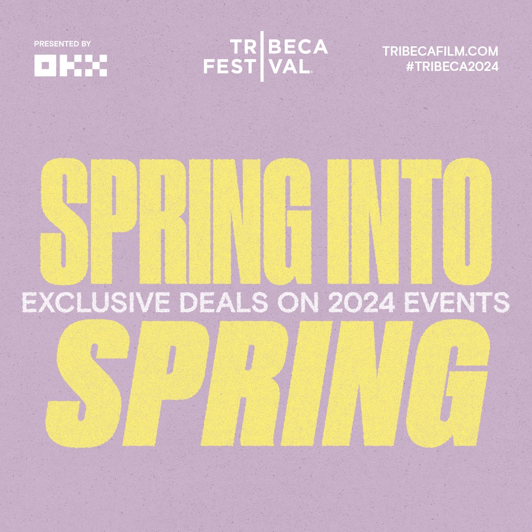 Spring into Savings with exclusive discounts on De Niro Con and #Tribeca2024 . 🙌 Head to tribecafilm.com/Festival/ticke… before Monday, April 15th @ 11:59pm ET to claim your savings and gain exclusive access to the events!