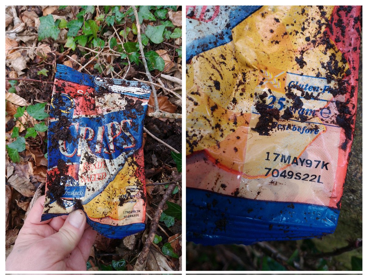Ready salted crisp anyone? 

I can't believe the historic #litter that's still on #CorstorphineHill...