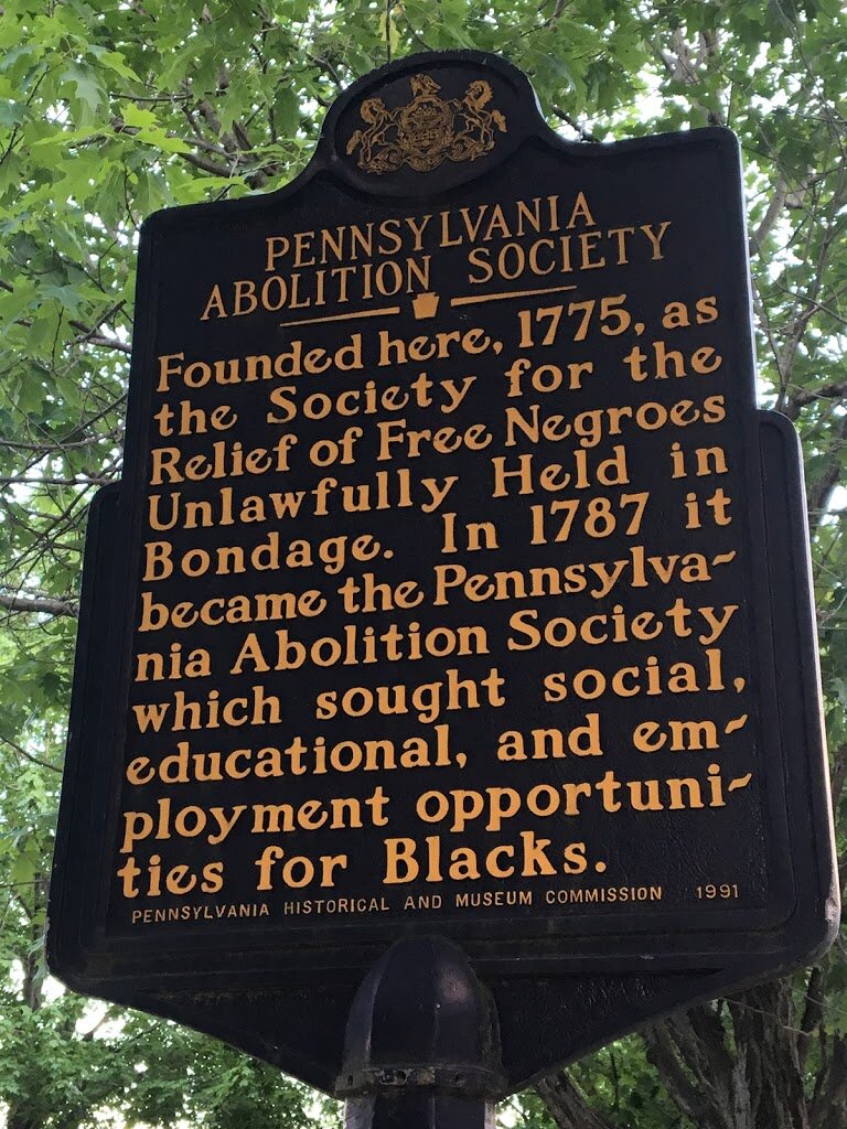 #OTD in #History 1775, America’s 1st abolitionist group was founded in #Philadelphia. It won gradual emancipation in #Pennsylvania; & in 1790—after #FoundingFather #BenjaminFranklin became its leader—it sent #Congress its 1st petition for a ban on slavery in the 'land of Freedom'