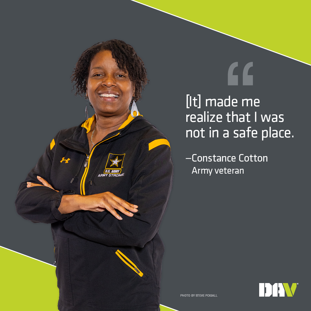 DAV’s “Women Veterans: The Journey to Mental Wellness” is a comprehensive assessment of the unique factors contributing to the staggering rates of suicide among women. Read Constance's story, view the full report and learn more at womenveterans.org. #DAV #WomenVeterans