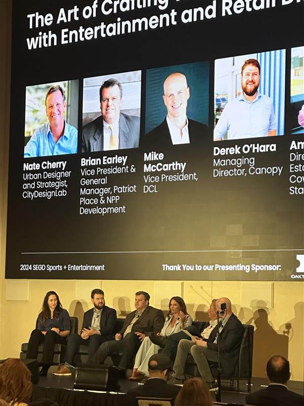 Canopy Team’s Managing Director, Derek O’Hara spoke at @SEGD Sports and Entertainment Conference in Vegas to discuss “The Art of Crafting World-Class Entertainment and Retail Districts and Experiences.” Way to go, Derek!