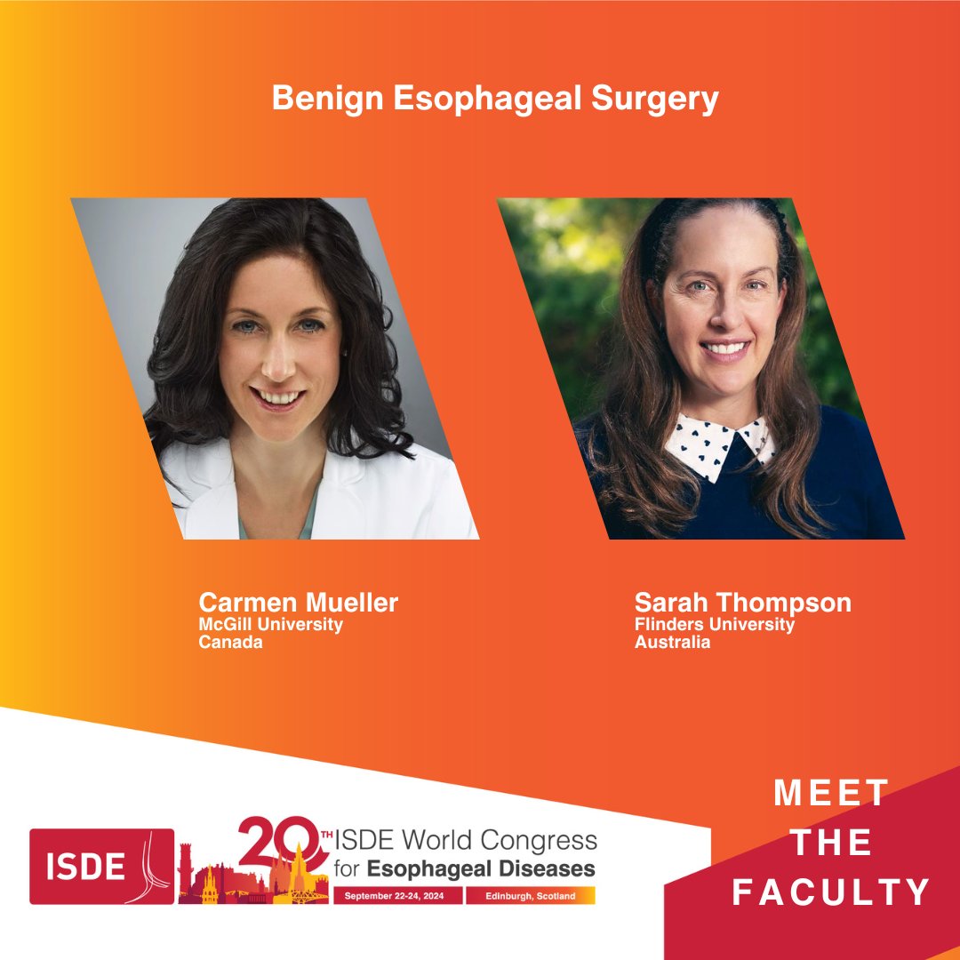 Join us for a video session on Benign Esophageal Surgery! See you at #ISDE2024! Register at: isde-congress.net #ESOPHAGUS #ISDE #oesophageal #esophageal #oesophagus @mcgillu @Flinders