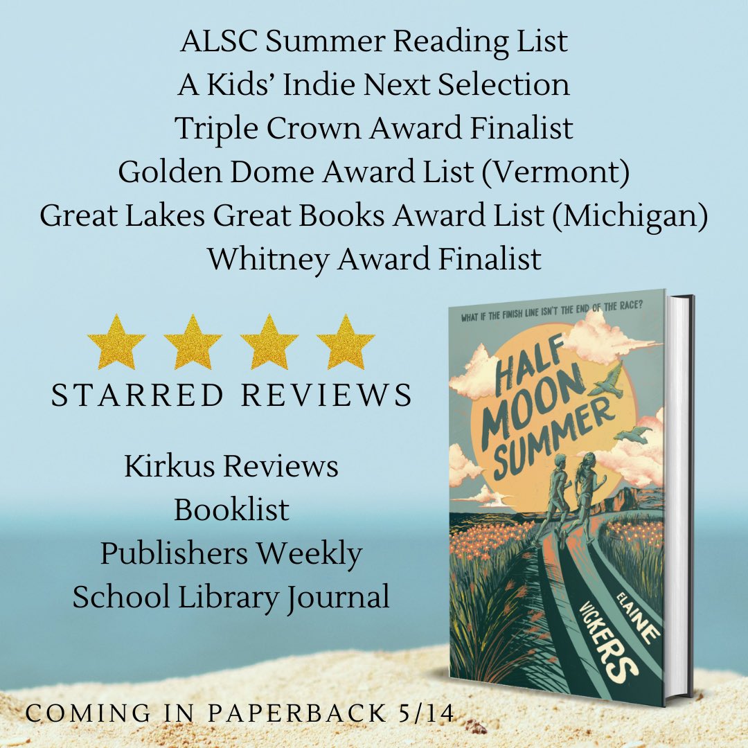 TRIPLE good news for HMS today! This little book I love so much is on state lists in Michigan and Vermont as well as the Association for Library Services to Children’s Summer Reading list! WOW! So grateful for each one and for everyone who has read or loved or shared this book.