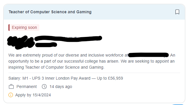 I didn't realise gaming was a subject one could study.