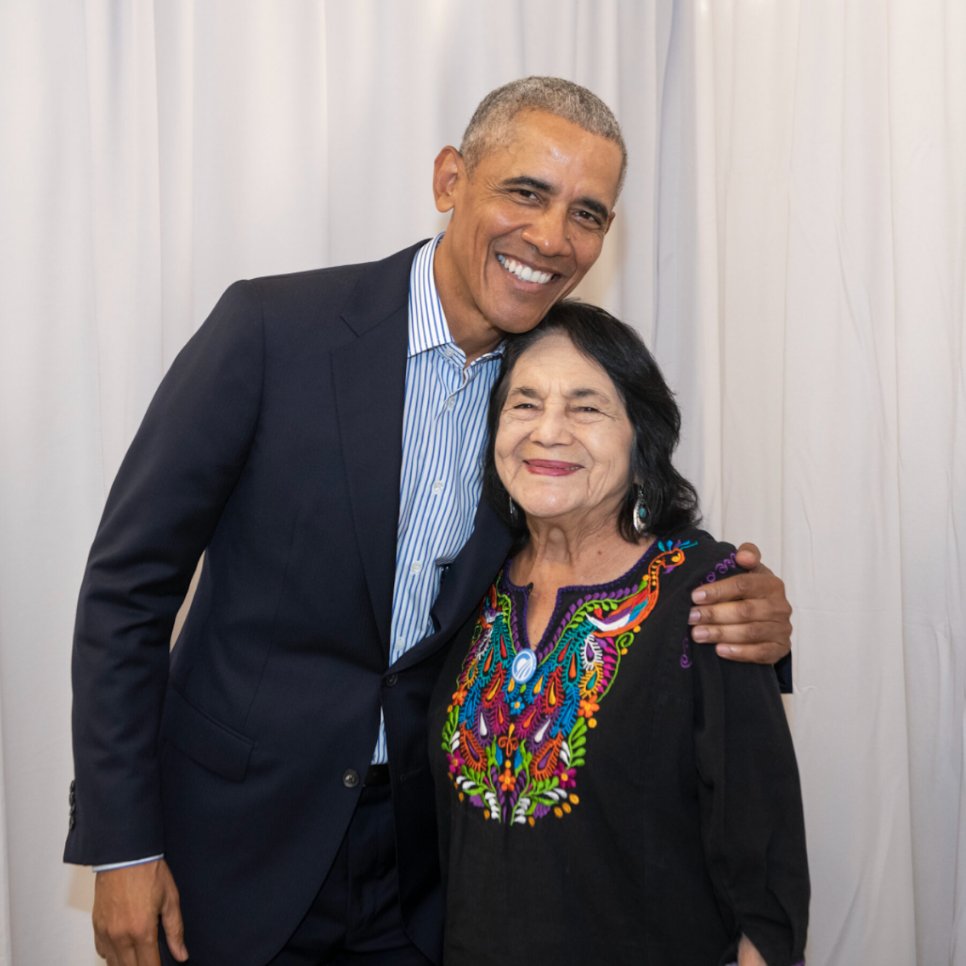 Happy 94th birthday, Dolores! When I was a young organizer, reading about @DoloresHuerta’s life and work showed me what was possible. As one of America's great labor and civil rights icons, Dolores has devoted her entire life to advocating for marginalized communities. She knows