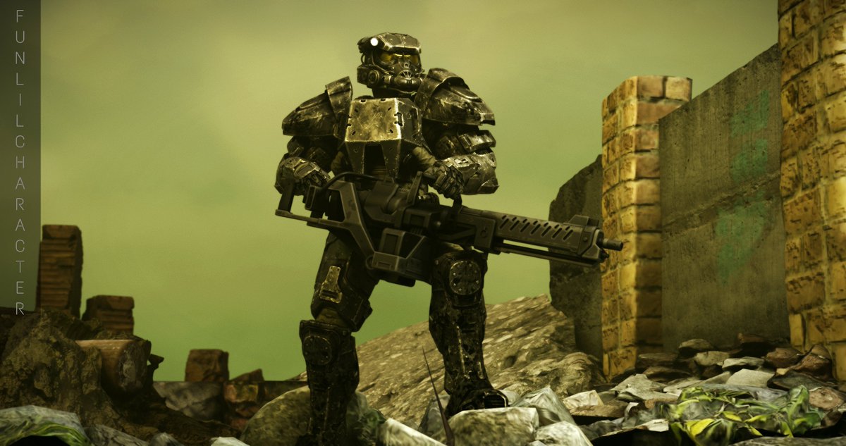 'War never changes' 

#FalloutOnPrime #Fallout #Halo #HaloSpotlight #Blender