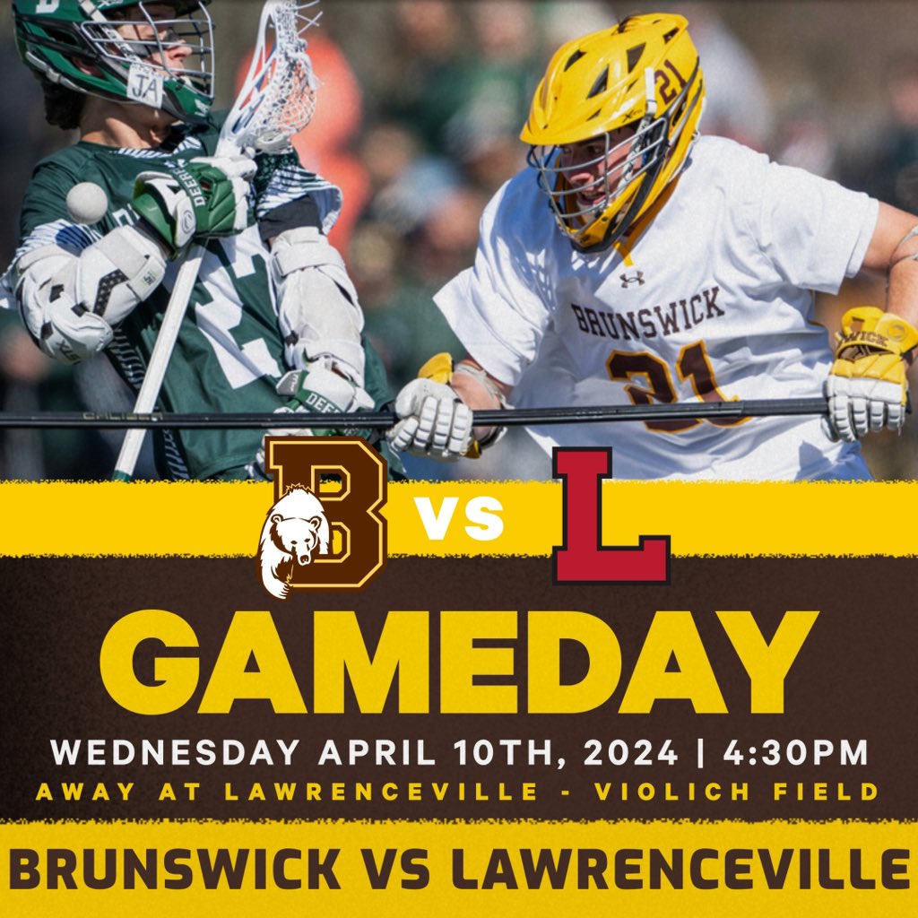 Gameday (Away) vs Lawrenceville. 4:30 Link for livestream in Bio